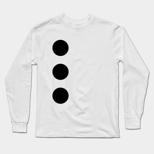 The Office Halloween Costume Three Hole Punch Jim Halpert Long Sleeve T-Shirt by felixbunny